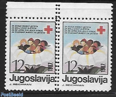 Yugoslavia 1989 Perforation Error, Mint NH, Health - Red Cross - Unused Stamps