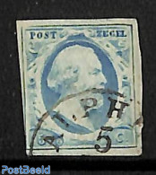 Netherlands 1852 5c, Used, ALPEN-A, Used Stamps - Oblitérés