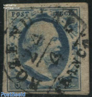 Netherlands 1852 5c, Used, ROZENDAAL-A, Used Stamps - Gebraucht