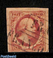 Netherlands 1852 10, Used, FRANCO Box (2x), Used Stamps - Used Stamps