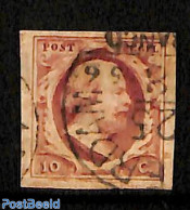 Netherlands 1852 10c, Used, ROTTERDAM-C, Used Stamps - Oblitérés