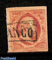 Netherlands 1852 10, Used, FRANCO Box, Used Stamps - Oblitérés