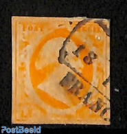 Netherlands 1852 15c, Used, Used Stamps - Gebruikt