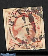 Netherlands 1852 10c, Used, Used Stamps - Oblitérés