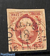 Netherlands 1852 10c, Used, ROTTERDAM-C, Used Stamps - Oblitérés