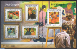 Niger 2015 Gauguin 5v M/s, Mint NH, Art - Paintings - Paul Gauguin - Niger (1960-...)