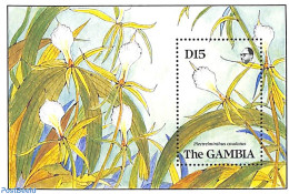 Gambia 1989 Plectrelminthus Caudatus S/s, Mint NH, Nature - Flowers & Plants - Orchids - Gambia (...-1964)