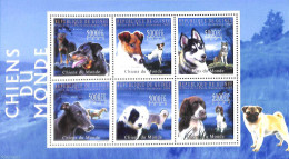 Guinea, Republic 2009 Dogs 6v M/s, Mint NH, Nature - Dogs - Sonstige & Ohne Zuordnung