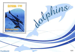 Guyana 2012 Dolphins S/s, Mint NH, Nature - Sea Mammals - Guyana (1966-...)