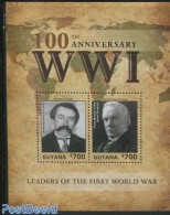 Guyana 2014 Leaders Of The First World War 2v M/s, Mint NH, History - World War I - Guerre Mondiale (Première)