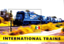 Guyana 2014 Train From Mexico S/s, Mint NH, Transport - Railways - Trains