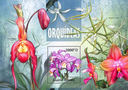 Guinea Bissau 2013 Orchids S/s, Mint NH, Nature - Flowers & Plants - Orchids - Guinée-Bissau