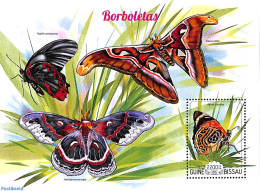 Guinea Bissau 2015 Butterflies S/s, Mint NH, Nature - Butterflies - Guinée-Bissau