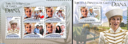 Guinea Bissau 2012 Princess Diana 2 S/s, Mint NH, History - Charles & Diana - Kings & Queens (Royalty) - Royalties, Royals