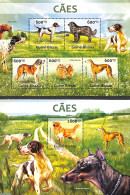 Guinea Bissau 2013 Dogs 2 S/s, Mint NH, Nature - Dogs - Guinea-Bissau