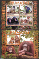 Guinea Bissau 2012 Primates 2 S/s, Mint NH, Nature - Monkeys - Guinea-Bissau