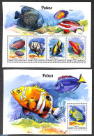 Guinea Bissau 2015 Fish 2 S/s, Mint NH, Nature - Fish - Fische