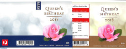Australia 2018 Queen Birthday 2 Foil Booklets, Mint NH, History - Kings & Queens (Royalty) - Stamp Booklets - Unused Stamps
