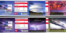 Australia 2018 Cloudscapes 4 Foil Booklets, Mint NH, Science - Meteorology - Stamp Booklets - Ungebraucht