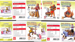 Australia 2017 Alphabet, 5 Foil Booklets, Mint NH, Stamp Booklets - Nuovi