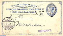 United States Of America 1898 Business Postcard 2c, Used Postal Stationary - Cartas & Documentos