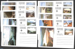 South Africa 1989 Postcard Set Dams 18c (10 Cards), Unused Postal Stationary, Nature - Water, Dams & Falls - Cartas