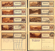 Austria 1930 Lot With 10 Used Illustrated Postcards, Used Postal Stationary - Lettres & Documents