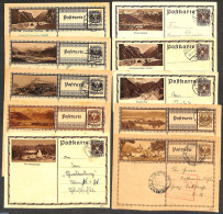 Austria 1930 Lot With 10 Used Illustrated Postcards, Used Postal Stationary - Cartas & Documentos
