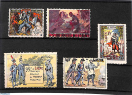 *Advertising Seals 1915 Lot With Seals, World War I, Unused (hinged), History - World War I - Guerre Mondiale (Première)