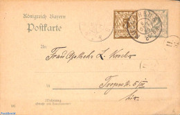 Germany, Bayern 1906 Postcard 3+2pf MUENCHEN, Used Postal Stationary - Altri & Non Classificati