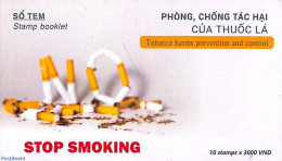 Vietnam 2018 Stop Smoking Booklet, Mint NH, Health - Smoking & Tobacco - Stamp Booklets - Tabak