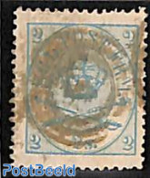 Denmark 1864 2s Blue, Perf. 13:12.5, Used, Used Stamps - Gebraucht