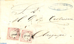 Peru 1863 Folding Letter From YSLAY , Postal History - Altri & Non Classificati