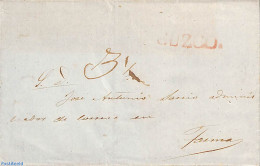 Peru 1840 Folding Cover From CUZCO To Tarma (year Estimated), Postal History - Other & Unclassified