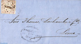 Peru 1864 Folding Letter From SAN PEDRO To Lima, Postal History - Altri & Non Classificati