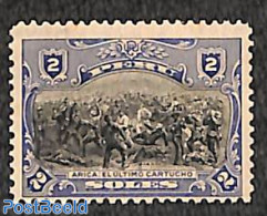 Peru 1918 2s, Stamp Out Of Set, Unused (hinged), History - Militarism - Militaria