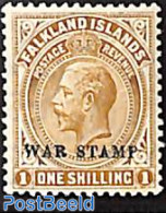 Falkland Islands 1918 1sh, Yellowbrown, Stamp Out Of Set, Unused (hinged) - Sonstige & Ohne Zuordnung