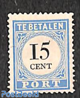 Netherlands 1888 15c Postage Due, Type III, Perf. 12.5, Unused (hinged) - Other & Unclassified
