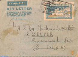Myanmar/Burma 1952 Aerogramme 6A, Used, Used Postal Stationary - Autres & Non Classés