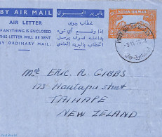 Sudan 1952 Aerogramme 2.5pt To New Zealand, Used Postal Stationary - Sudan (1954-...)