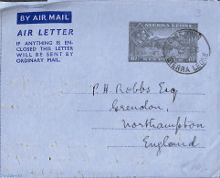 Sierra Leone 1951 Aerogramme 6d To England, Used Postal Stationary - Autres & Non Classés