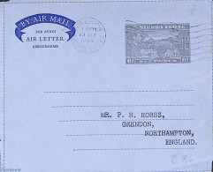 Sierra Leone 1956 Aerogramme 6d To England, Used Postal Stationary - Autres & Non Classés