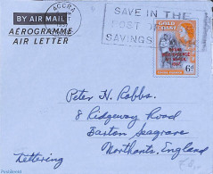 Ghana 1957 Aerogramme 6d To England, Used Postal Stationary - Sonstige & Ohne Zuordnung