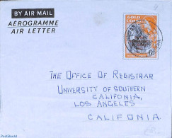 Ghana 1958 Aerogramme 6d To USA, Used Postal Stationary - Autres & Non Classés