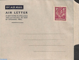 Rhodesia, North 1949 Aerogramme 6d, Unused Postal Stationary, Nature - Elephants - Giraffe - Northern Rhodesia (...-1963)