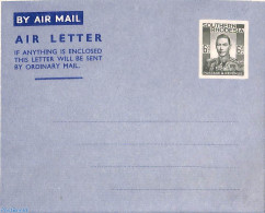 Rhodesia, Southern 1948 Aerogramme With WM, Unused Postal Stationary - Other & Unclassified