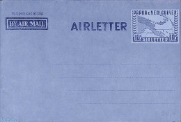 Papua New Guinea 1953 Aerogramme 10d AIRLETTER, Unused Postal Stationary, Various - Maps - Aardrijkskunde