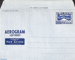 Iceland 1949 Aerogramme 60A, Unused Postal Stationary - Covers & Documents