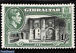 Gibraltar 1938 1Sh, Perf. 13.5, Stamp Out Of Set, Unused (hinged) - Gibraltar