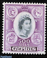 Cyprus 1955 500m, Stamp Out Of Set, Mint NH - Ongebruikt
